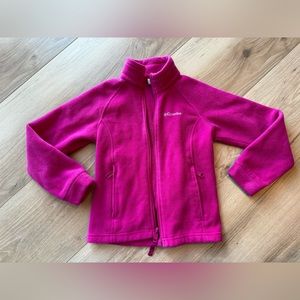 Purple pink Columbia small fleece zip up sweater